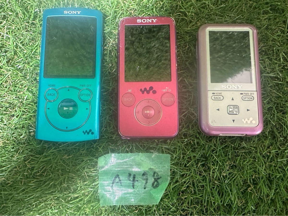 A498 ウォークマン３台セット　NW-S765、NW-S638F、NW-S716F 通電確認のみ　現状品