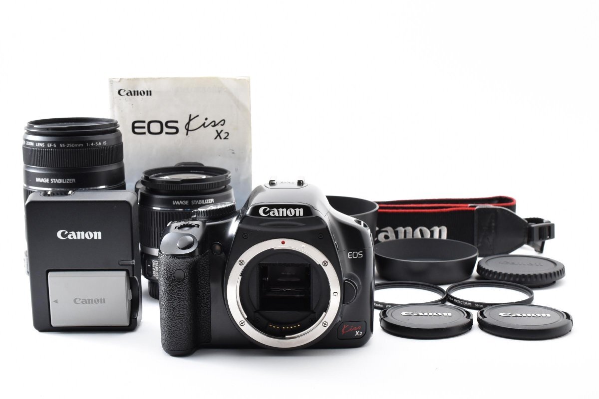 Canon デジタル一眼レフカメラ EOS Kiss X2 ダブルズームキット