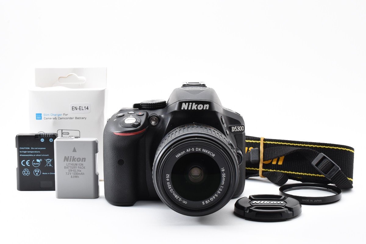 シャッター数2498回 美品 Nikon D5300 AF-P DX NIKKOR 18-55mm F3.5-5.6G VR レンズキット