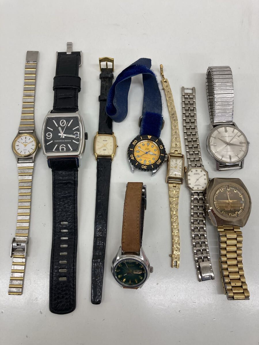 【N3346-i】 時計 腕時計　9点 まとめ SEIKO CITIZEN TECHNOS cabane de zucca BUREN vega NARVAL など　liner carp v1 solar exceed