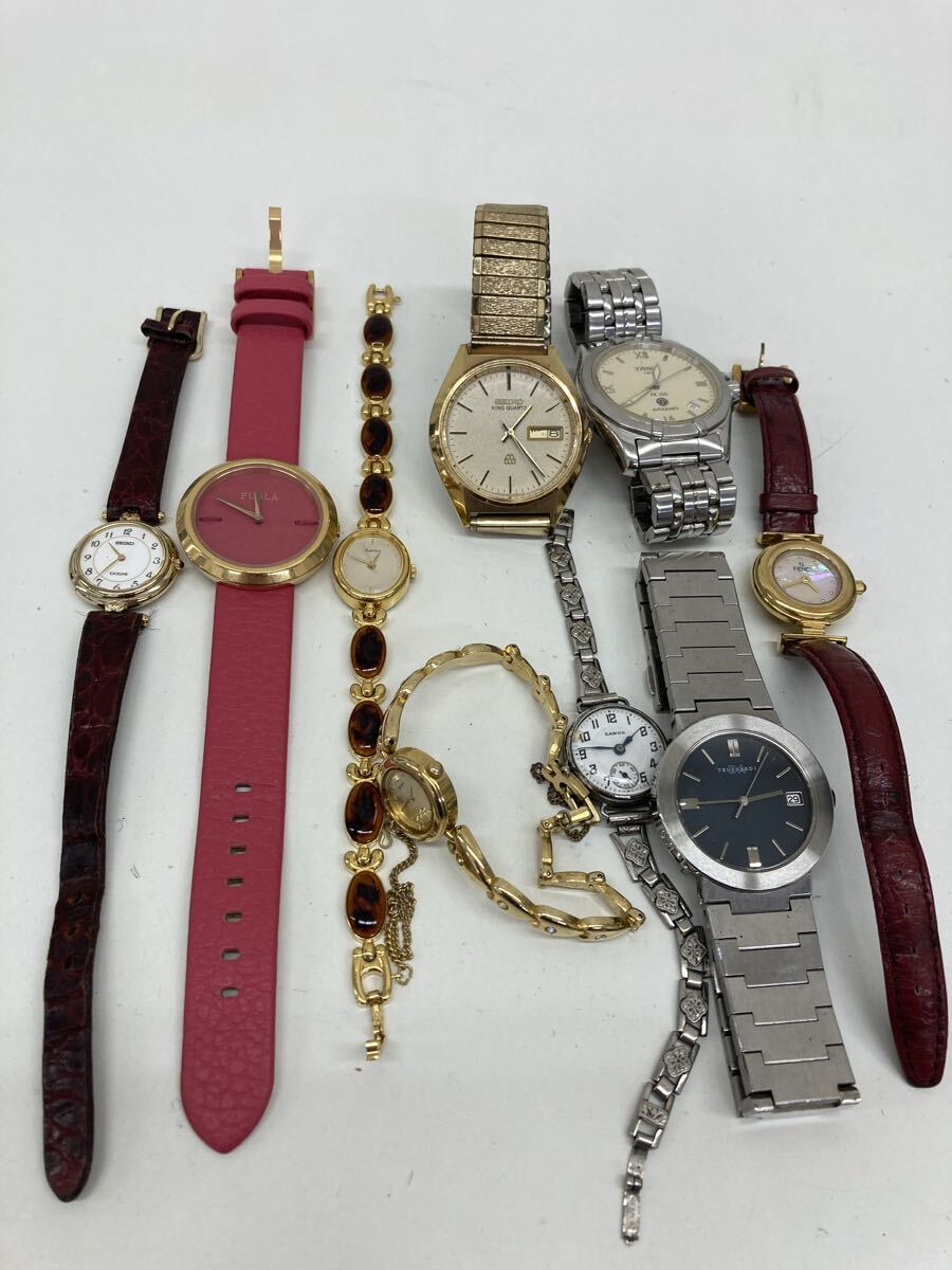 【ZA3349-i】 時計 腕時計　9点 まとめ SEIKO ALBA LANCO trussardi FENDI TISSOT ORIENT FURLA など　king exceline jupiter セイコー
