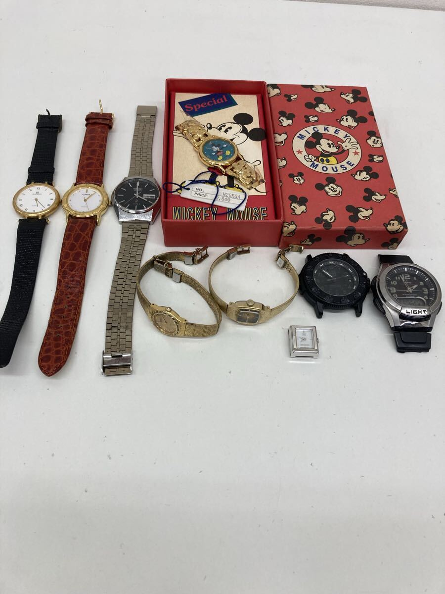 【ZB3350-i】 時計 腕時計　9点 まとめ SEIKO CASIO LUMI-NOX CITIZEN givenchy など　ミッキーマウス　TYPEⅡ mikimoto CANON 