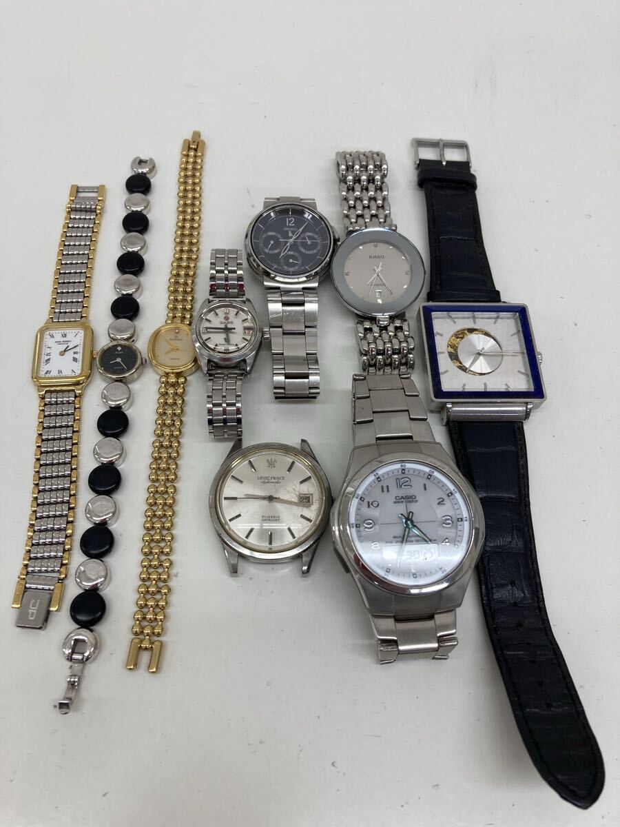 【A3356-i】時計 腕時計 9点　まとめ　SEIKO CASIO LOYAL PRINCE RADO RODANIA ALBA jean perret など　parliament LK セイコー カシオ
