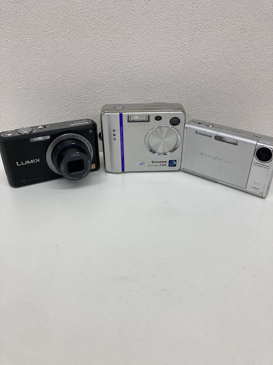 【AU3374-j】 カメラ デジカメ　3点 まとめ　FUJIFILM FINEPIX Z1 F410 panasonic LUMIX DMC-FX100 デジタルカメラ コンパクト