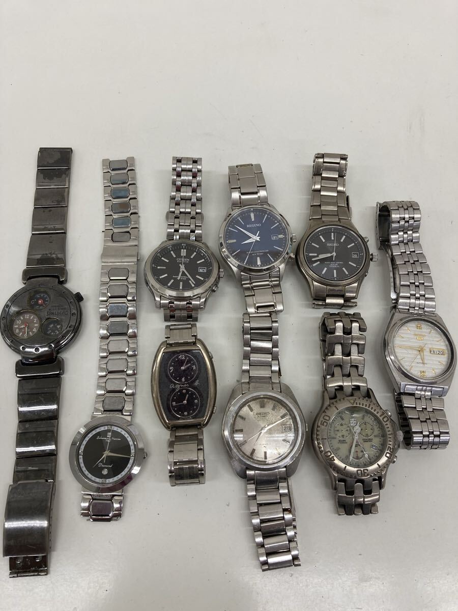 【J3379-i】時計 腕時計　9点 まとめ SEIKO CITIZEN REGUNO elgin agnes b. SPALDING など　solar 5 シチズン セイコー
