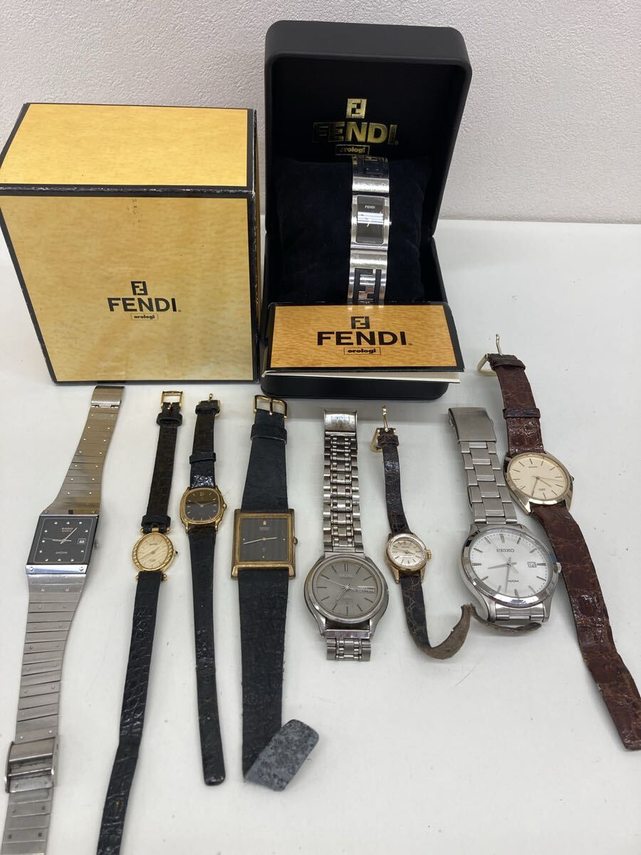 【AS3381-i】 時計 腕時計　9点 まとめ SEIKO CITIZEN FENDI RADO waltham など　queen exceed LM セイコー シチズン