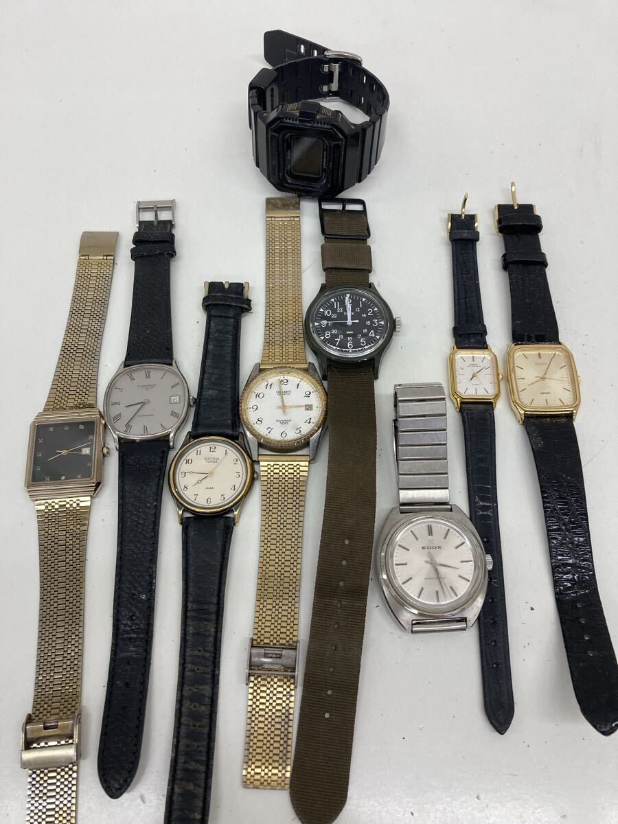 【AS3382-i】 時計 腕時計　9点 まとめ SEIKO CITIZEN RADO CASIO timex ORIENT ALBA LONGINES など　edox success forma spirit
