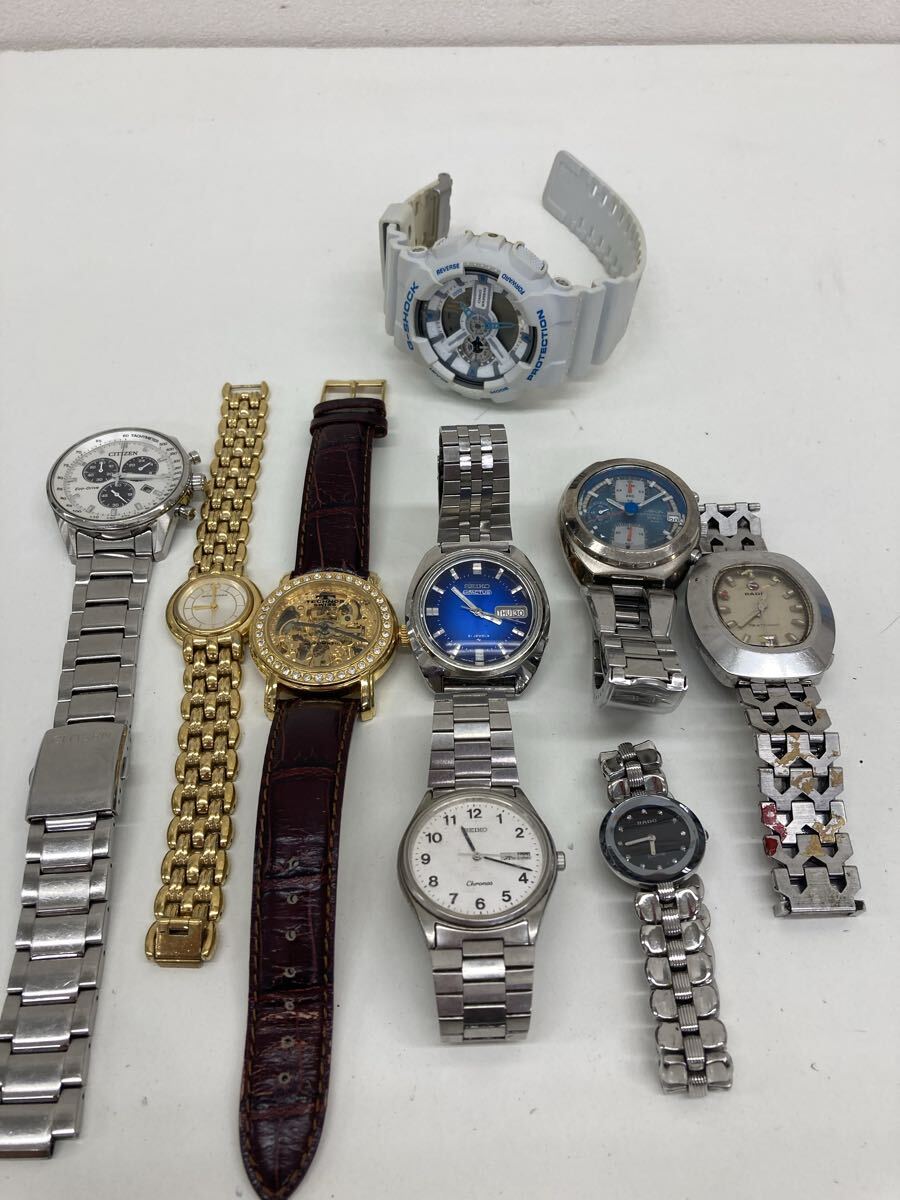 【L3383-i】 時計 腕時計 9点 まとめ SEIKO CITIZEN CASIO TECHNOS RADO ALBA mila schon など　G-SHOCK 5 ACTUS AKA chronos セイコー