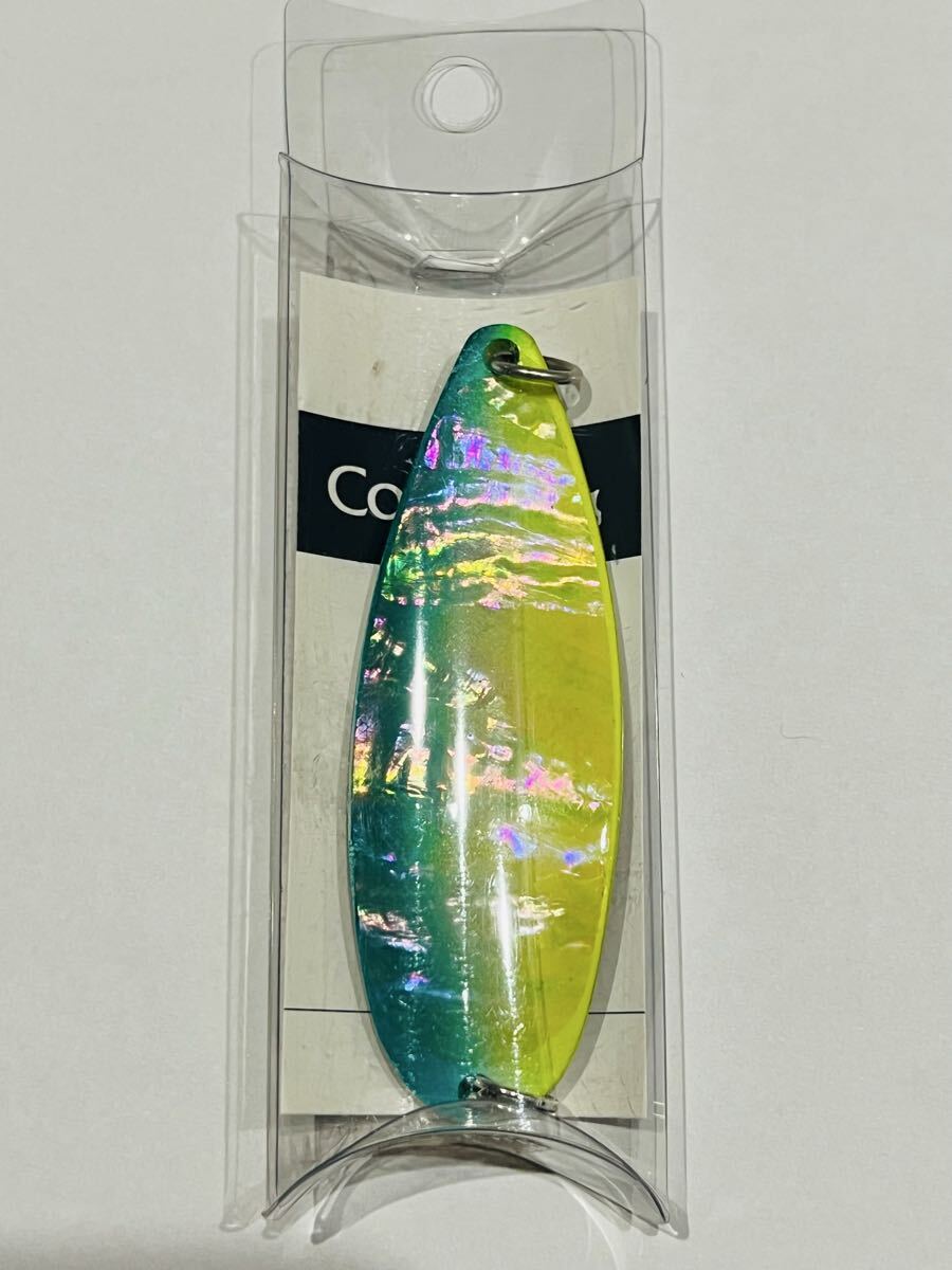 ☆ 送料無料 ☆ ② 未使用品 即決 Coatac コータック シェル スプーン 45g ☆ 鮭 サケ アキアジ サーモン 浮きルアー 5430 GR/YE ☆