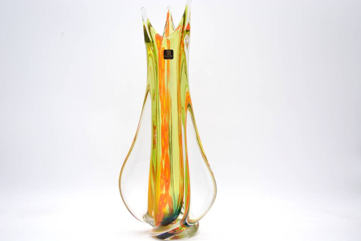 【極美品】 Multi Glass/マルティグラス 花瓶 フラワーベース アートガラス インテリア