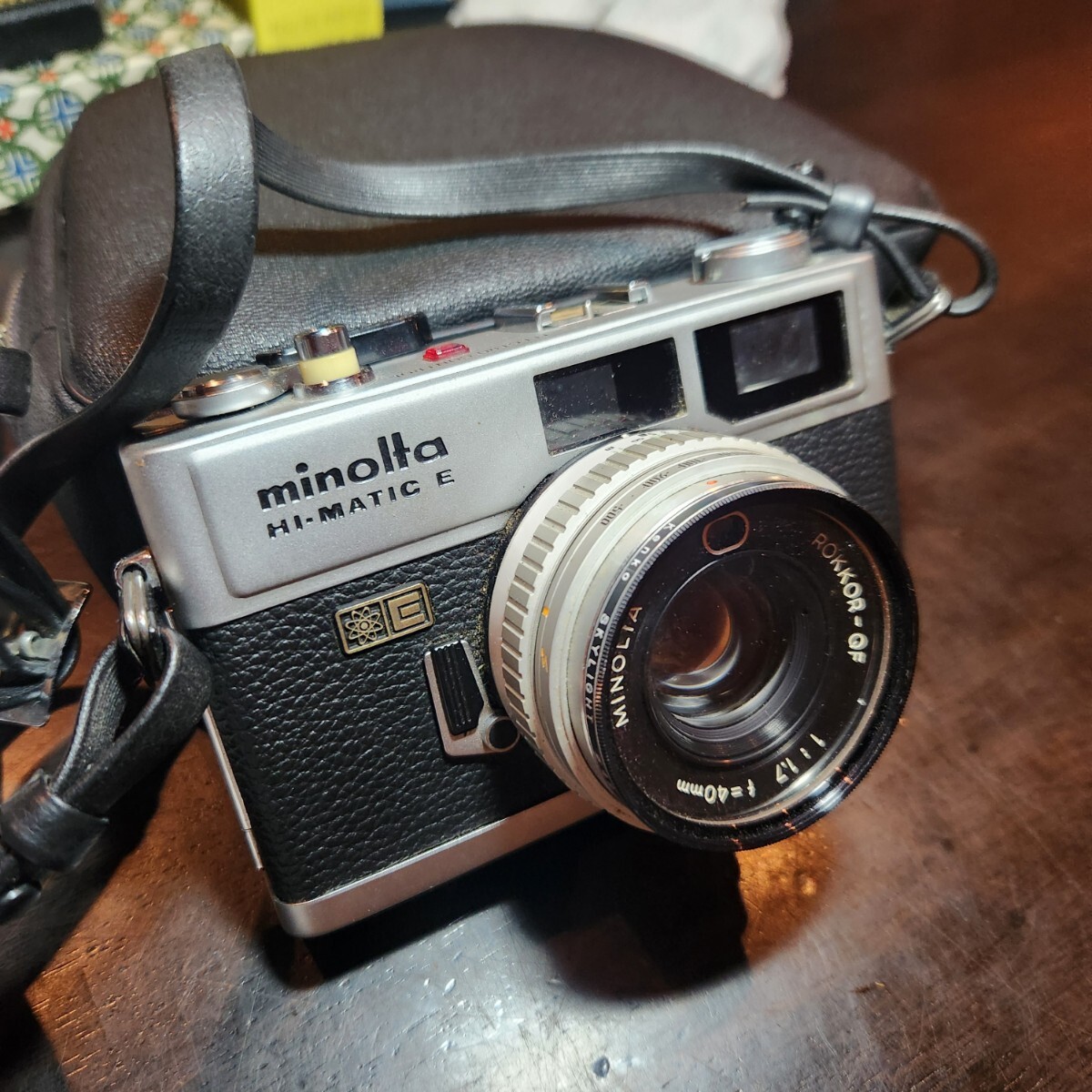 046　MINOLTA Hi-Matic E レンジファインダー フィルムカメラ 35mm レトロ ヴィンテージ ミノルタ