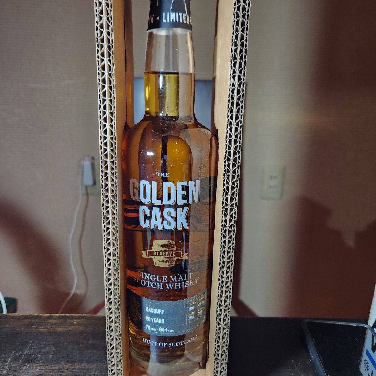 Golden Cask Macduff 26年 700ml シングルモルト スコッチウイスキー 未開栓 専用箱付 古酒