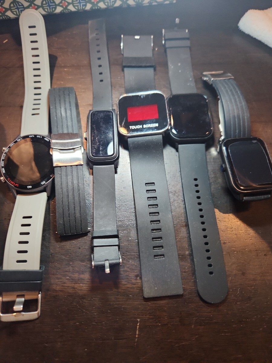 スマートウォッチ まとめ売り 5点セット 腕時計 スマートバンド Apple Watch風 現状品 ジャンクあり
