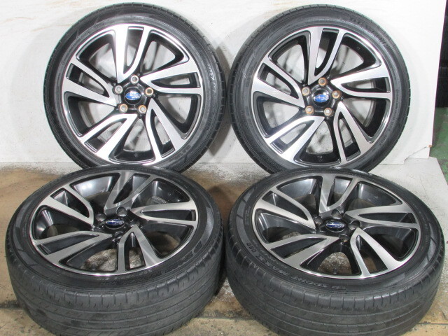 ☆SUBARU■LEVORG■スバルレヴォーグ純正■225/45R18■114.3-5H/18-7.5J/+55■DUNLOP■SPスポーツMAXX050■VN系.VM系■WRX S4.レガシィ流用