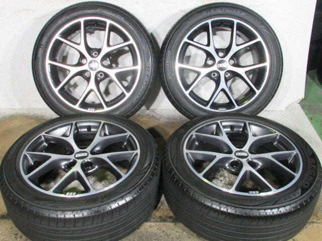 ☆BBS■SR008■ビービーエス■114.3-5H/17-7.5J/+42■215/50R17■ブリヂストン■REGNO(レグノ)■GR-XⅡ■レヴォーグ.セレナ.ノア.VOXY.SAI