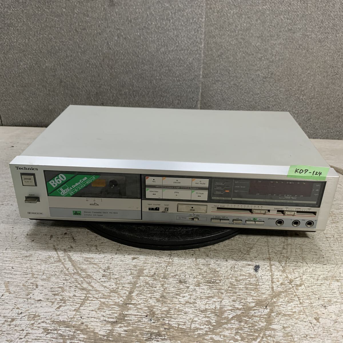 KD7-124 激安 カセットデッキ TECHNICS RS-860 STEREO CASSETTE TAPE DECK 簡易的動作確認済み 中古現状品