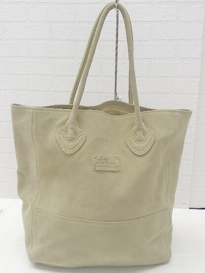 ■ L.L.Bean エルエルビーン 80s ヴィンテージ スウェード トート バッグ ベージュ * #