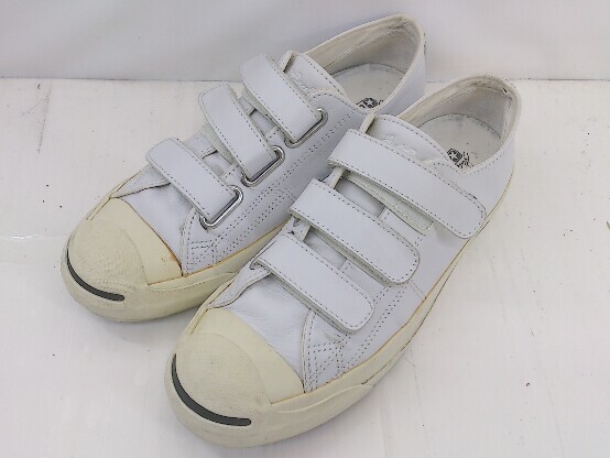 ◇ CONVERSE コンバース JACK PURCELL 1CK671 ベルクロ スニーカー シューズ サイズ25.5cm ホワイト メンズ P