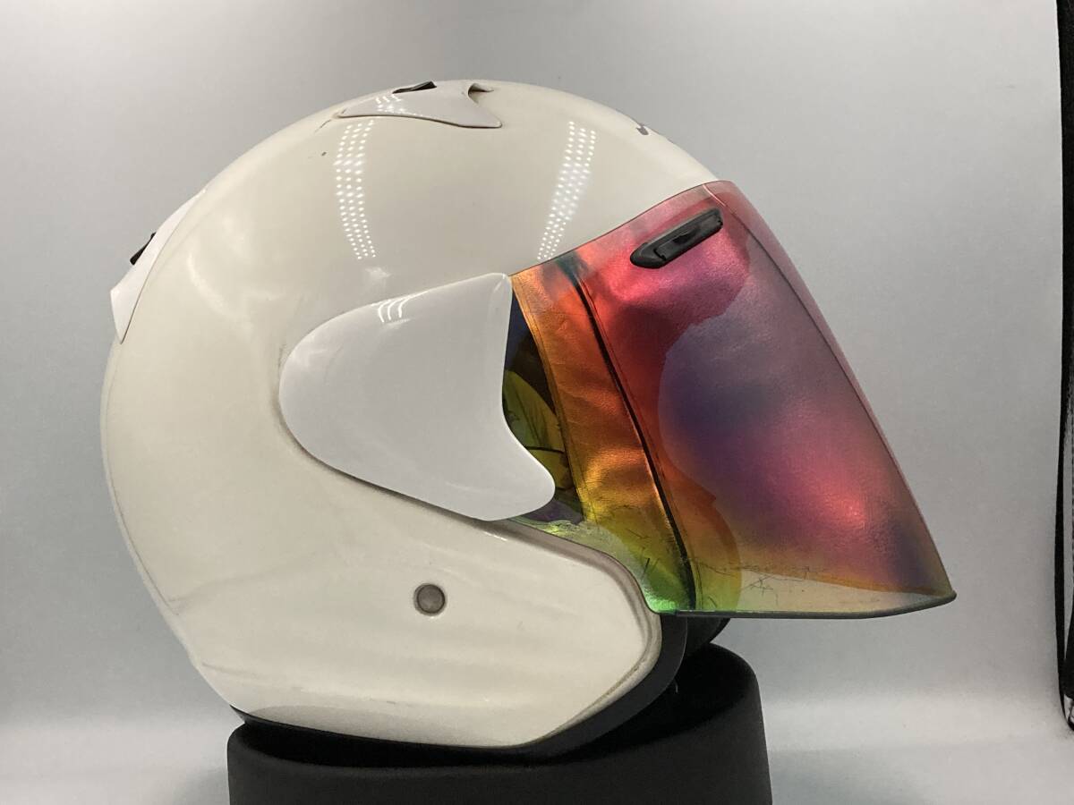 Arai アライ SZ-F SZF ホワイト ジェットヘルメット Lサイズ ミラーシールド付き!! sz ram
