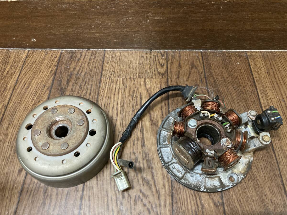 モンキー 12V ホンダ 純正 ジェネレーター フライホイール DENSO セット 動作確認済み!! ゴリラ AB27 Z50J モンキー ゴリラ モンキーR