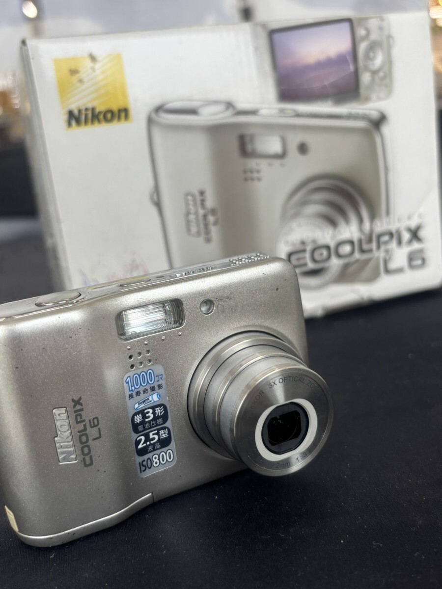 河YA/AN146-8 COOLPIX L6 Nikon 説明書 箱 ソフトウェア 有 動作OK ニコン クールピクス コンパクト カメラ デジカメ