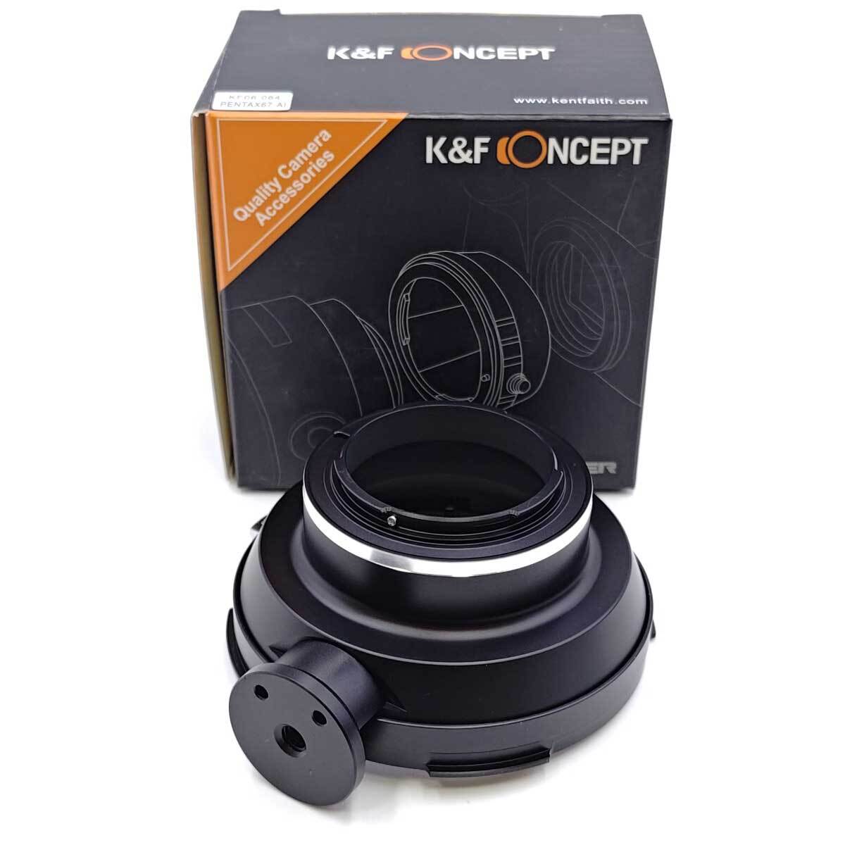【中古】K&F Concept マウントアダプター KF-P67F [ペンタックス67マウントレンズ ニコンFマウント変換]