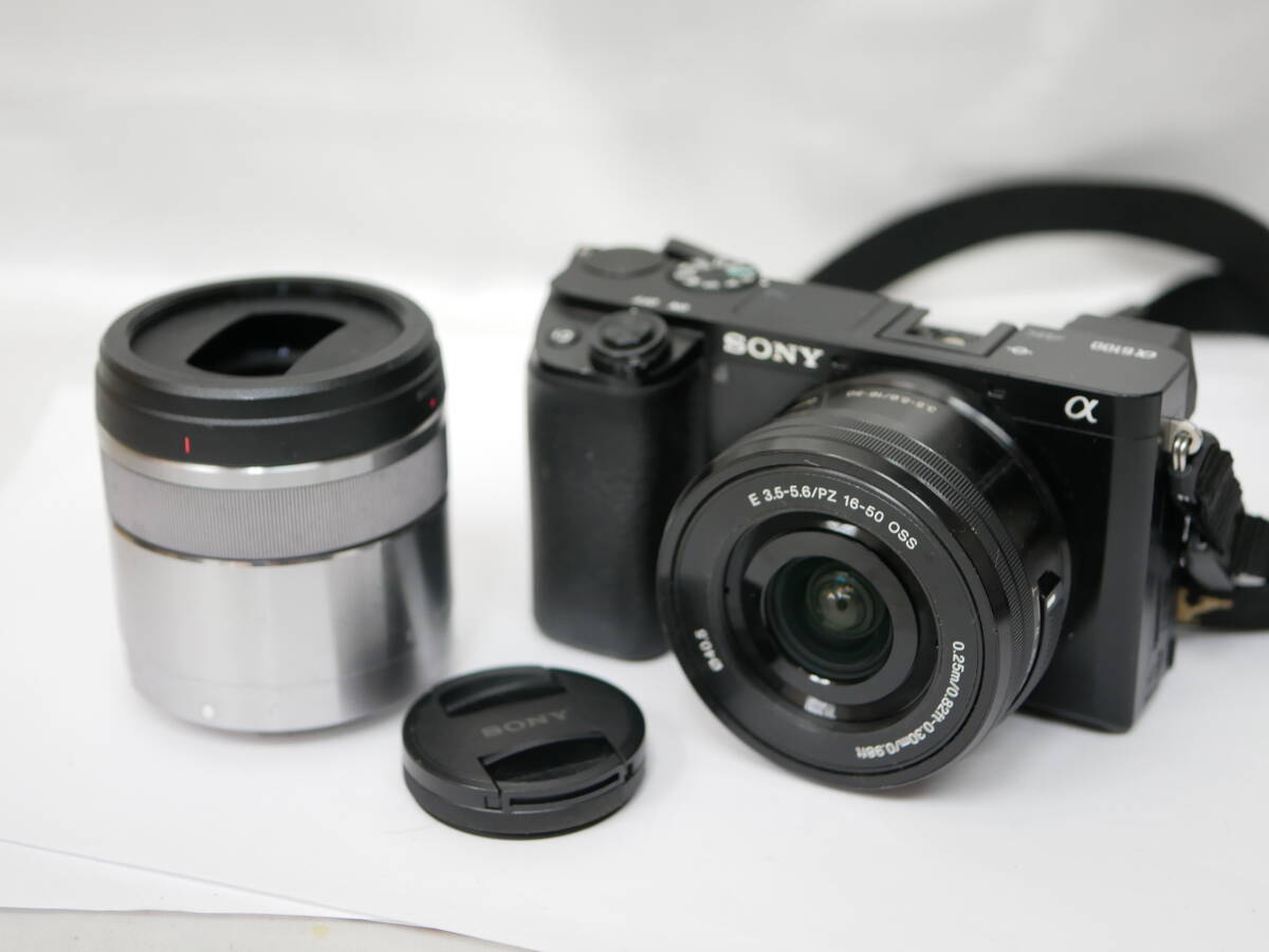 #4694 Sony α6100 SELP1650 SEL30M35 16-50mm PZ 30mm macro ミラーレスカメラ