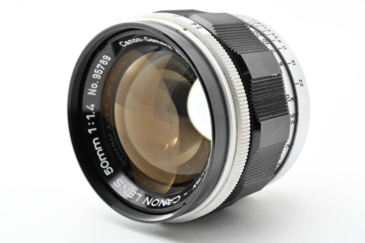 【美品】Canon LENS 50mm F1.4 L39 ライカ Lマウント キャノン【動作確認済】#2986479