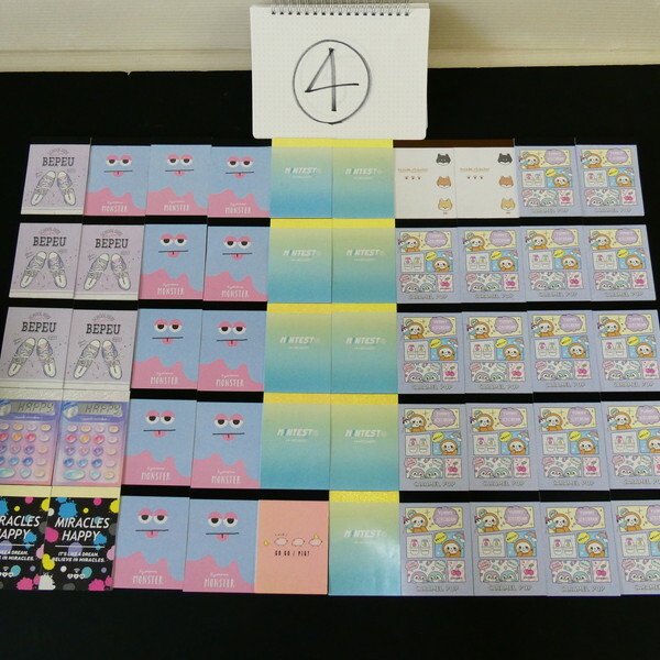 ●佐⑦67 ④ 新品 ミニメモ帳 大量 まとめ売り ファンシー文具 かわいい絵柄ミックス 文房具店閉店セール中