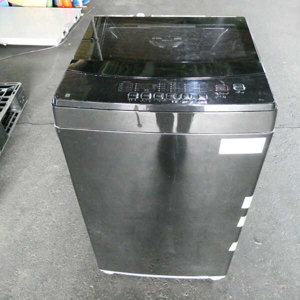 ●●庫⑧24 直接引き渡しorらくらく便発送 20123年６キロ 洗濯機 中古品 ニトリ 黒 ＮＴＲ60ＢＫＮ 通電確認　全自動洗濯機