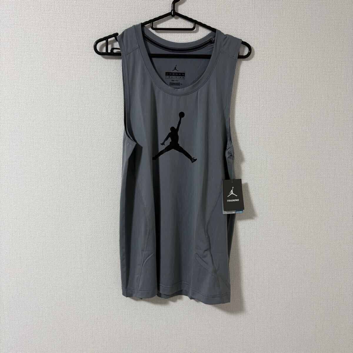 【新品 XXL】JORDAN タンクトップ NIKE グレー ジョーダン ナイキ バスケットボール トレーニングウェア　筋トレ　ランニングウェア