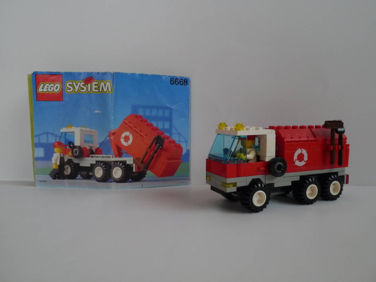 【中古】レゴ[LEGO] #6668 清掃トラック/Recycle Truck/Envirotruck 1992年 清掃車 説明書有り・欠品無し オールドレゴ ヴィンテージ