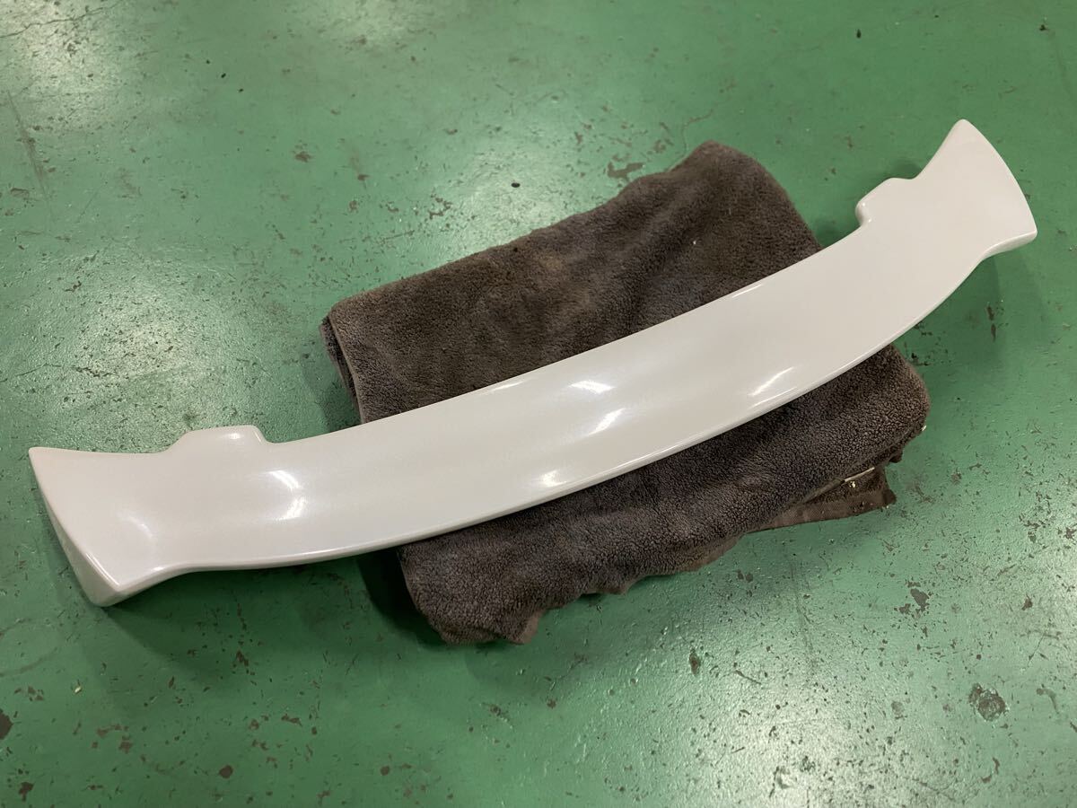 美品 ホンダ ストリーム RN8 RSZ 後期 H23年 無限 リア トランク ウイング ウィング スポイラー 検 RN6 RN7 RN9 ホワイト パール NH624P
