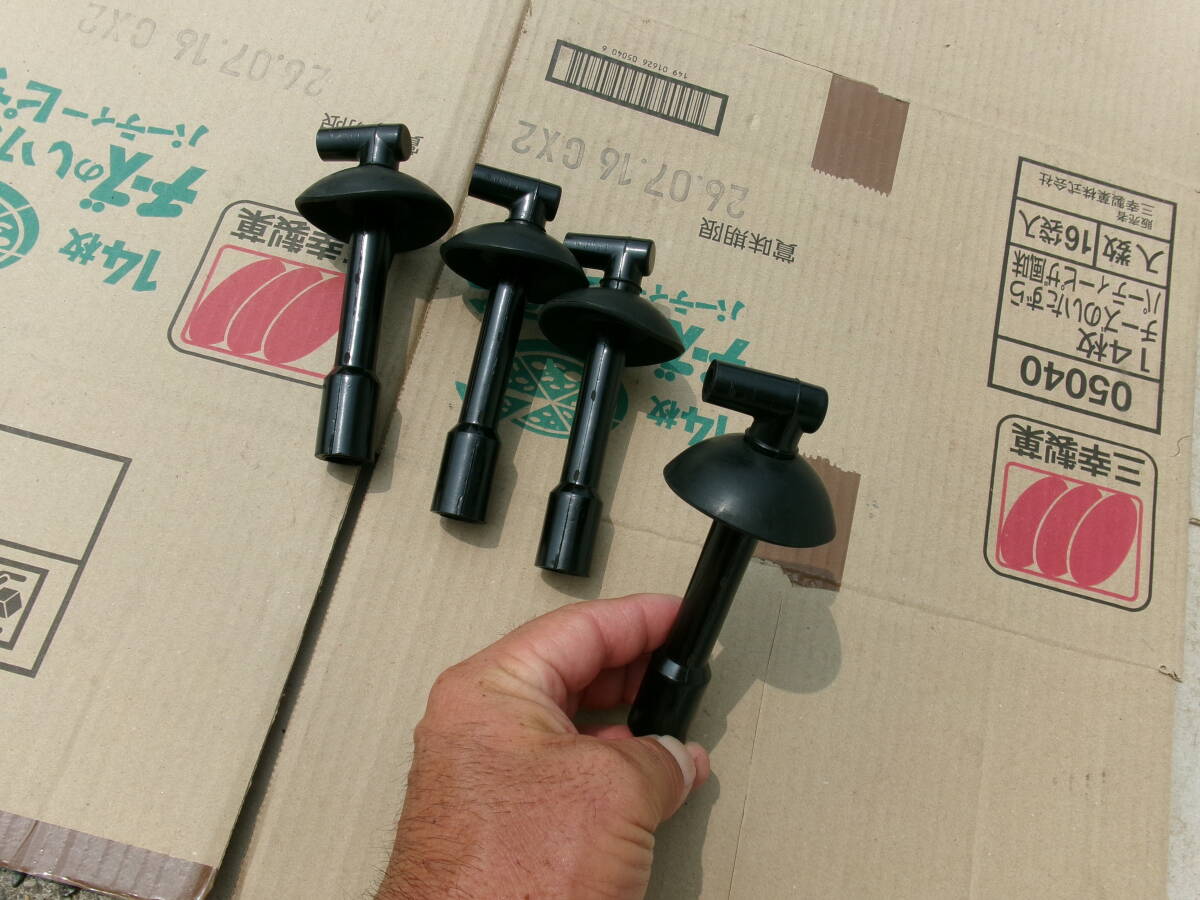 当時物、旧車、ハイゼットL35？プラグコード先端？4個セット、キャロル360？ファミリア800？