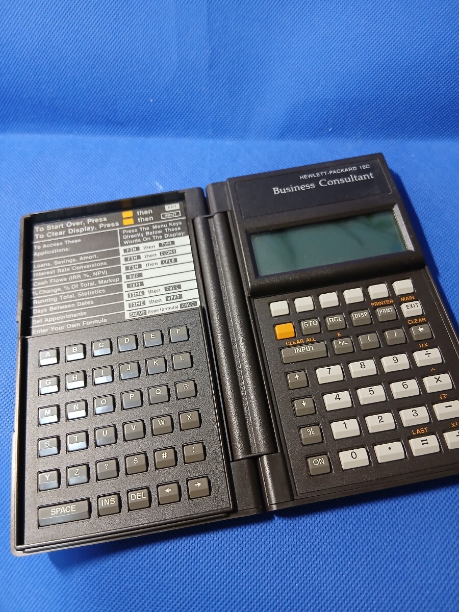 電卓 ヒューレット・パッカード HP 18C ビジネスコンサルタント Made in USA 難あり
