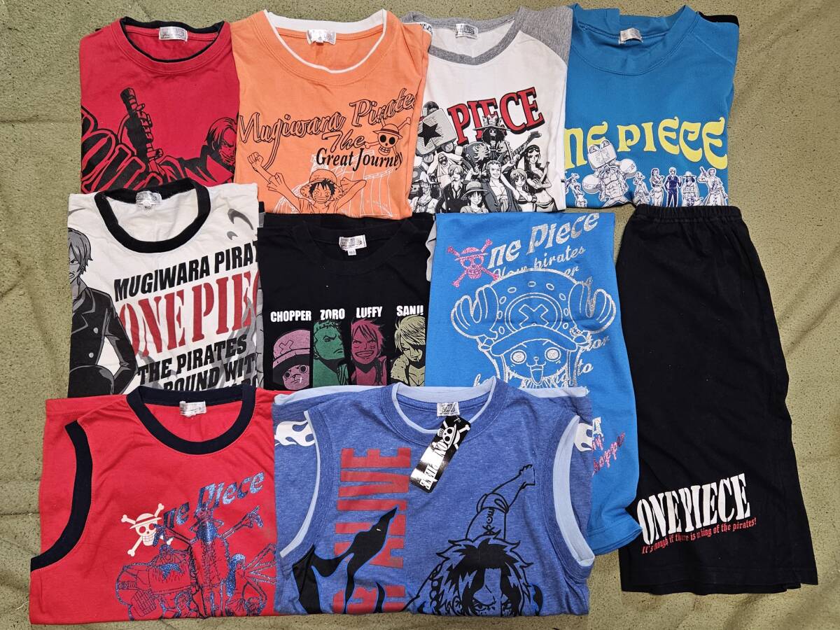 送料無料・未使用&中古・160・ワンピース、ONE PIECE・半袖、長袖、タンクトップ、パジャマ、Tシャツ、ズボン