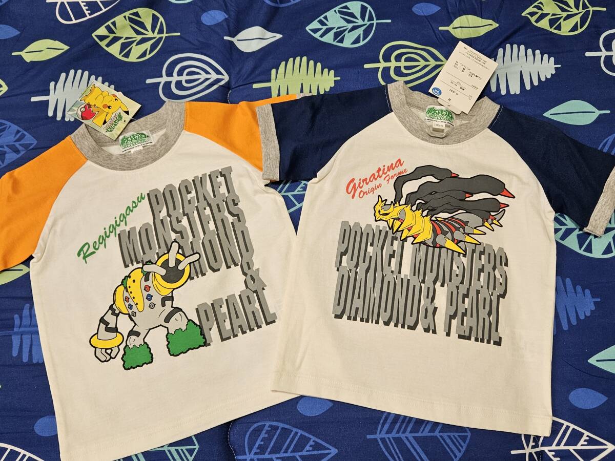 送料無料・未使用・100・ポケモン・ギラティナ&レジギガス・半袖Tシャツ