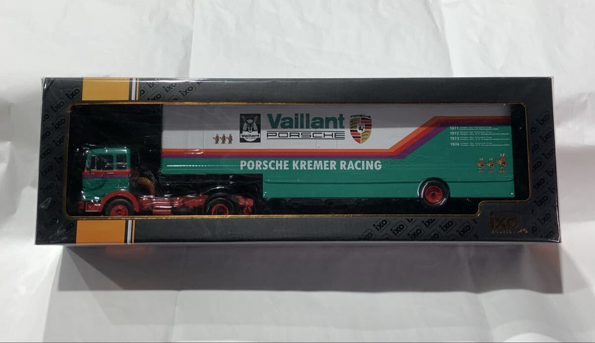 ixo 1/43 MERCEDES-BENZ LPS Kremer Porsche Transporter イクソモデル　新品　未開封品　クレーマーポルシェ トランスポーター
