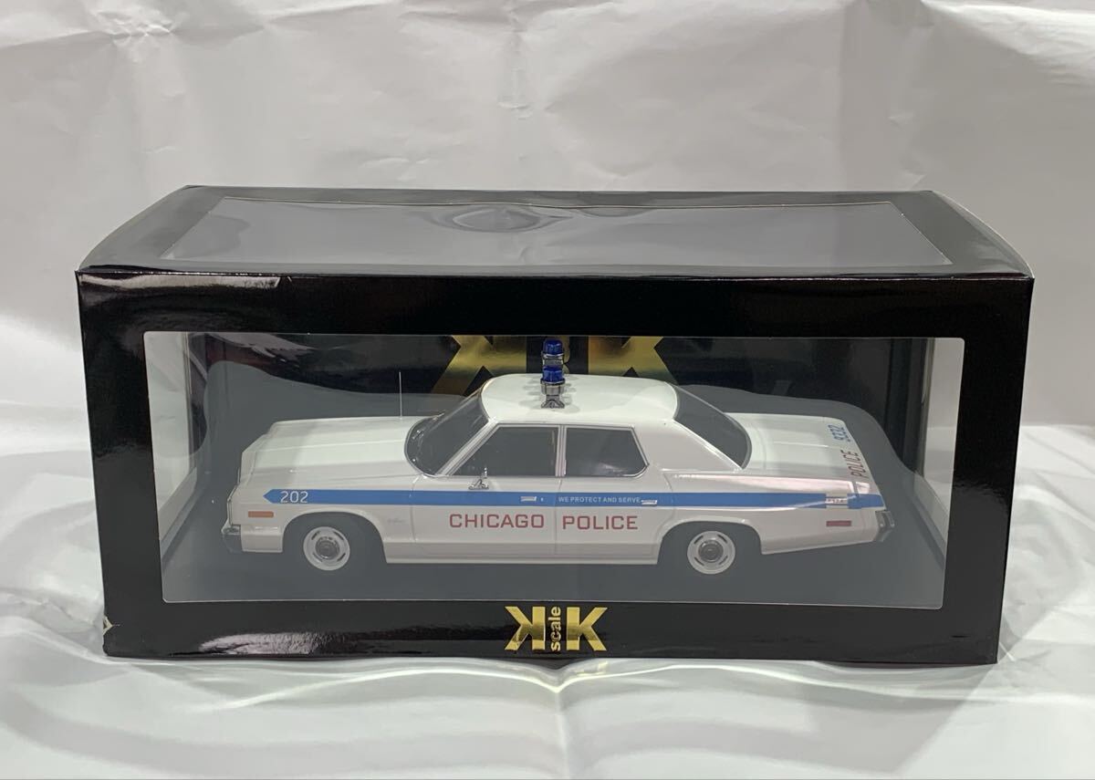 KKscale 1/18 Dodge Monaco 1974 Chicago Police 新品　 ダッジ モナコ　シカゴ警察　パトカー　アメ車　完成品　
