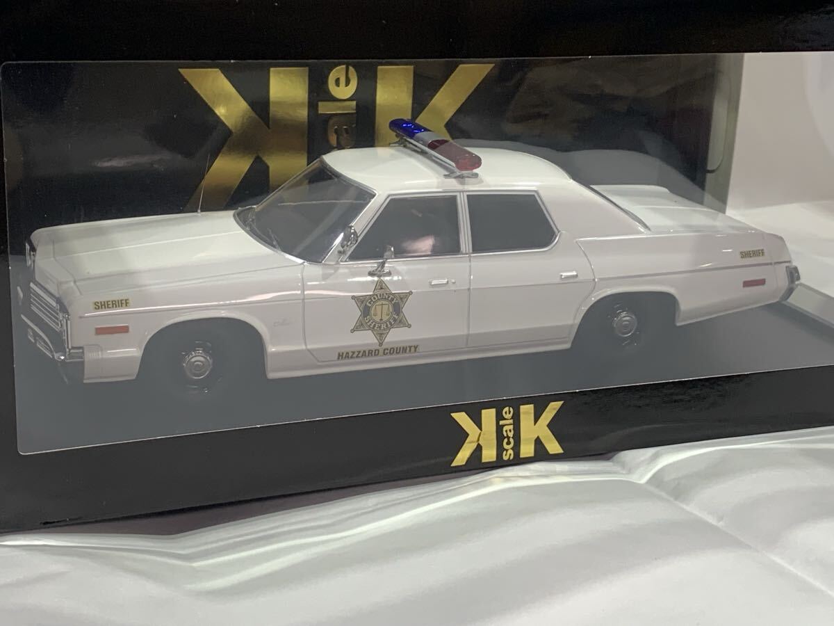 KKscale 1/18 Dodge Monaco 1974 County Police 新品　ダッジ モナコ アメ車 パトカー　完成品　ケーケースケール