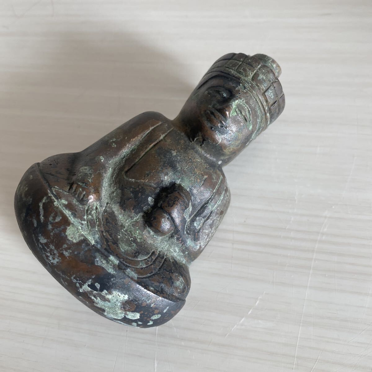 仏教美術 時代 銅製 古銅 掛仏 仏像 佛像 寺院 仏閣 仏壇 仏具 細密彫刻 置物 オブジェ 骨董品 古美術品 観音菩薩【78】