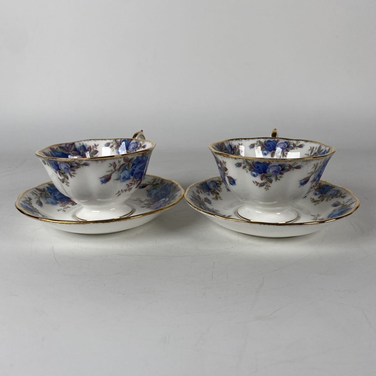 ROYAL ALBERT ロイヤルアルバート ムーンライトローズ カップ ソーサー ティーカップ 西洋 花柄 洋食器 一対 コーヒー【710】