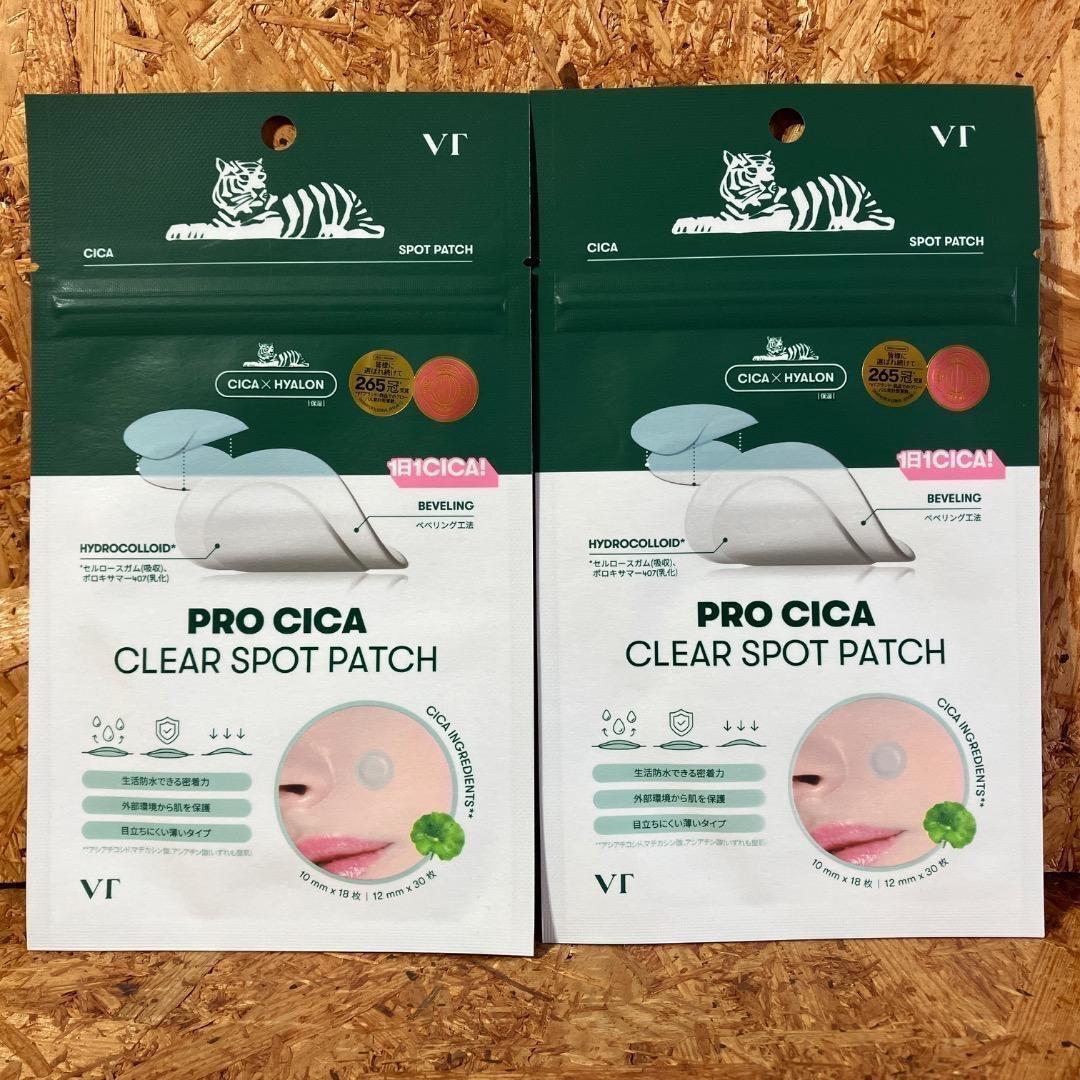 VT COSMETICS PRO CICA CLEAR SPOT PATCH 48枚入(10mmx18 12mmx30) 2セット シカ クリア スポット パッチ