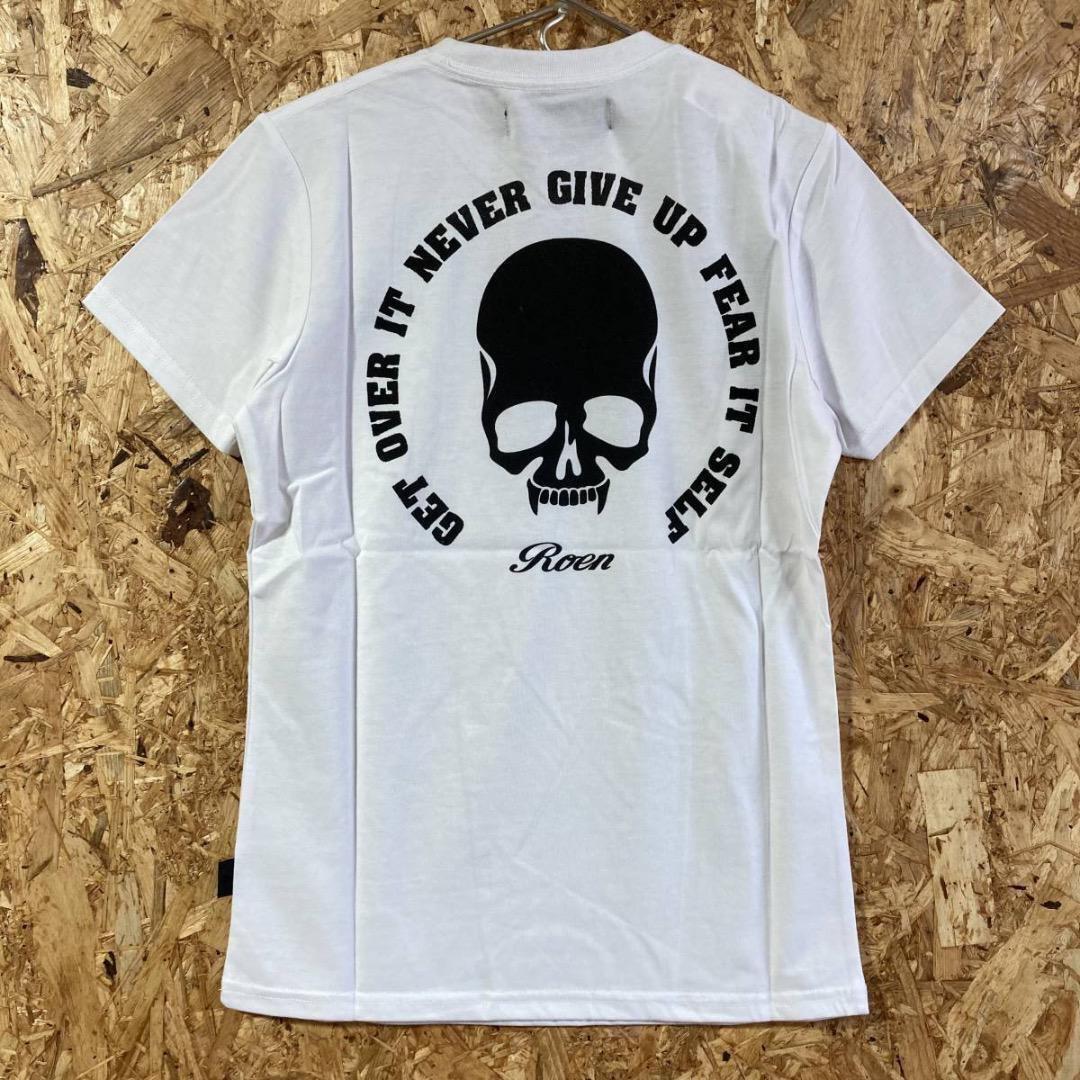 Roen nano universe 半袖 Tシャツ S コラボ 別注 限定 ロエン ナノ ユニバース 刺繍 スカル