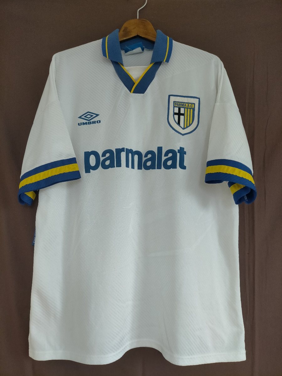 状態良好 ビッグサイズ 93-95 英国製 UMBRO アンブロ パルマAC ユニフォーム ホーム size-XL ★セリエA