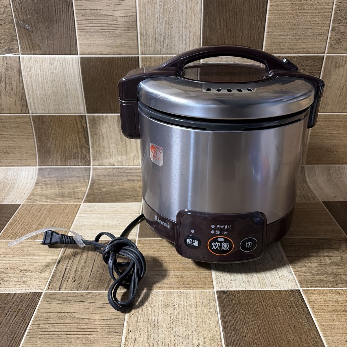 Rinnai リンナイ 都市ガス用 ガス炊飯器 こがまる 3合炊き RR-030VM 2018年製 中古品