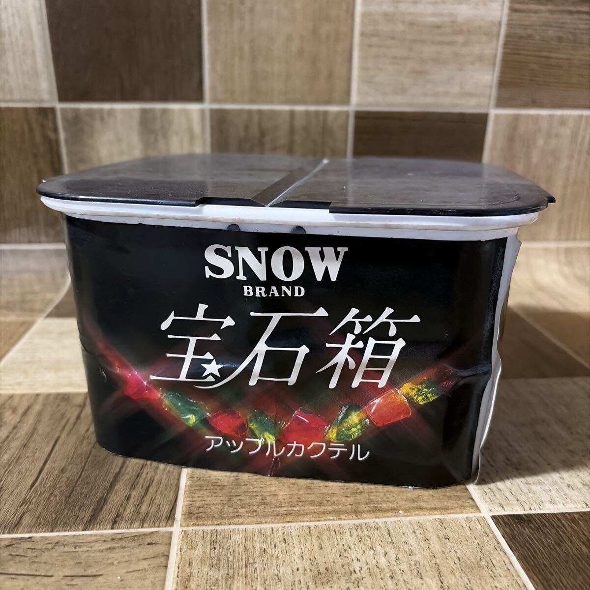 レトロ 当時物 SNOW 宝石箱 アイスクリーム ディスプレイ アップルカクテル 中古品