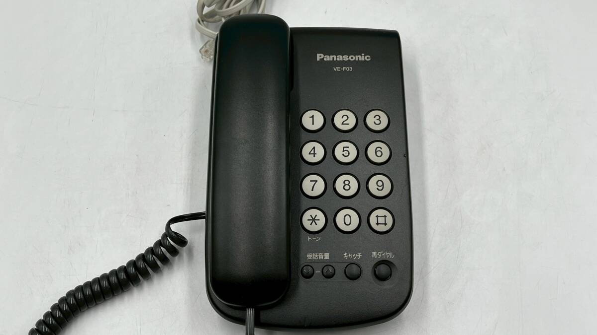 ★動作良好★Panasonic パナソニック ve-f03 電話機 デザインテレホン★