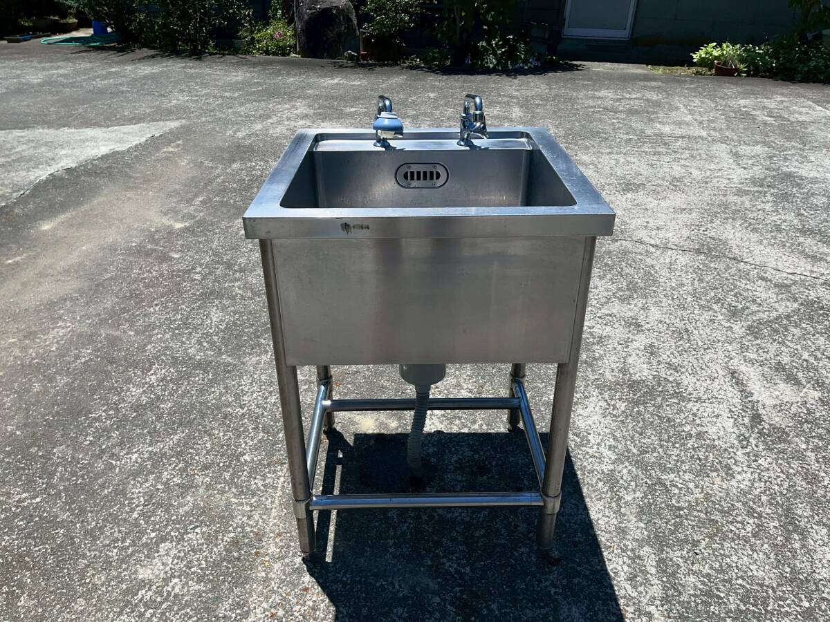 ★業務用 1槽シンク ステンレス 流し台 厨房用品★W600 D600 H850★引き取り推奨★