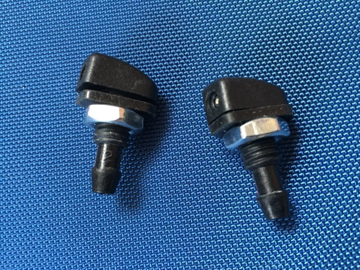 ウインド ウォッシャーノズル 2個セット 汎用 空冷 VW ハコスカ S30 Zケンメリ 旧車 サニトラ ローバー ミニ 360 フロント ガラス